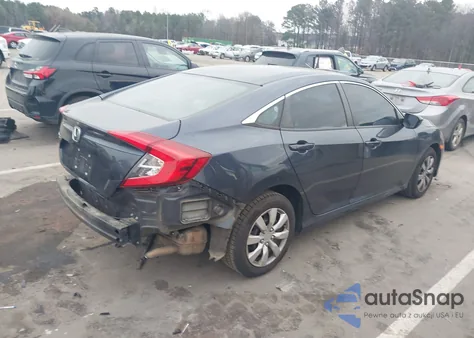 2019 Honda Civic Lx из США, поврежденный, VIN 19XFC2F60KE035883